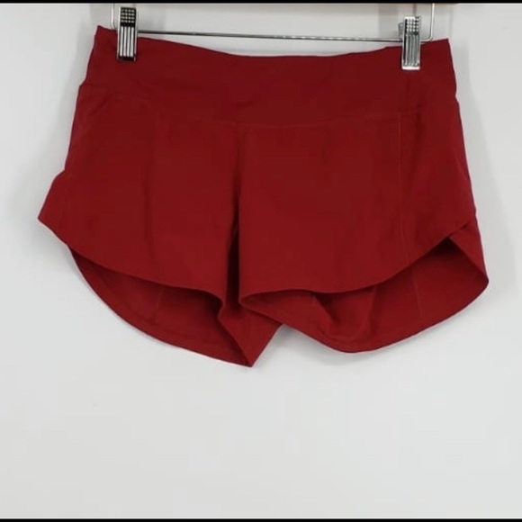 lululemon athletica Pants - Lululemon red Speed Shorts